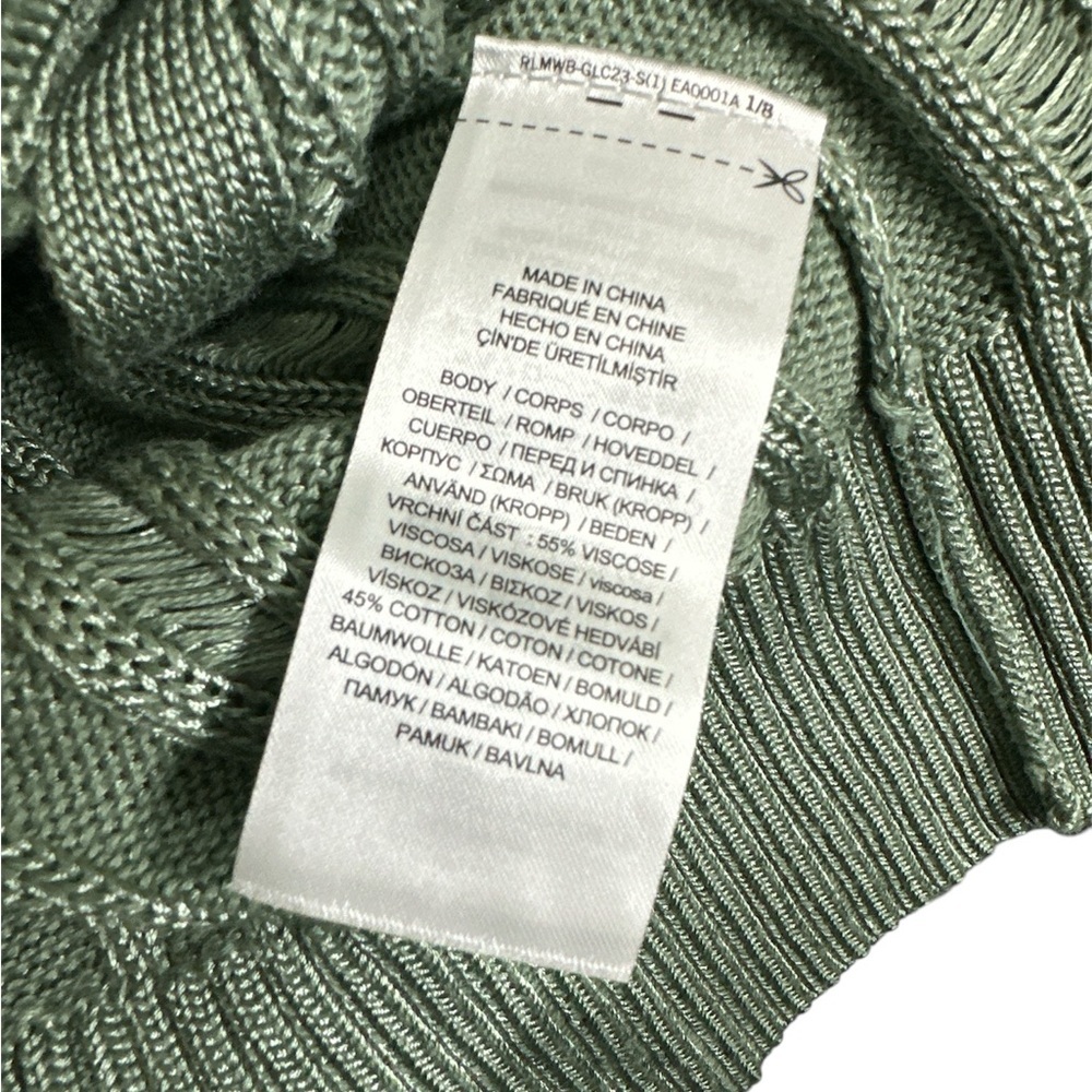 Ralph Lauren Black Label Women’s Cardigan Pointelle Knit Slim V-neck Swe… - Picture 12 of 16